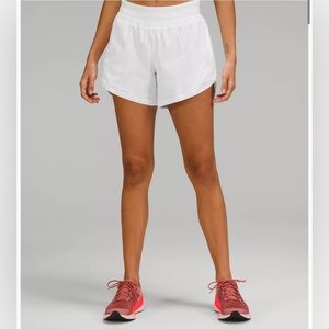 Lululemon NWT - Track That 5” Short - White - Size 10